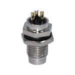 IP67 Male Straight Waterproof M8 Solder Connector Socket Panel Mount From M8 3