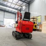 Hydraulic Transmission Red Micro 1 Ton Mini Excavator For Farm