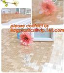 1mm 60 by 60cm brown check soft glass crystal plate dining waterproof tablecloth
