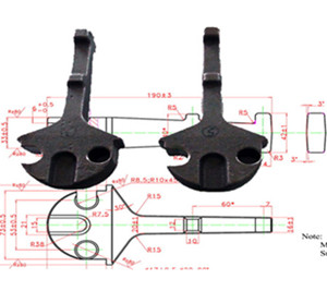 Rail shoulder used on railway concrete sleeper