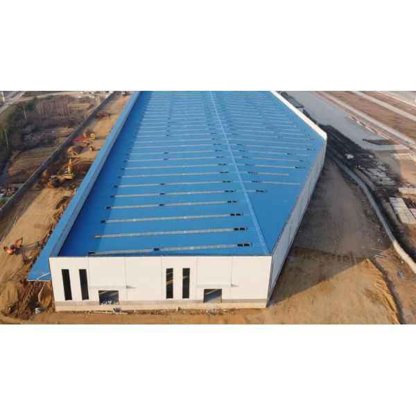 Steel Construction Prefabricated Steel Frame Material H Beam And Column Large Span Steel Factory Warehouse