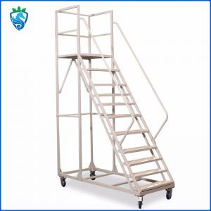 China 18 Foot 16 Feet Mobile Safety Step Ladder For Elderly Workshop Aluminum Ladder Frame on sale