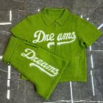 Summer Mohair Zip Up Short Set Tracksuit Matching Polo Shirt And Shorts