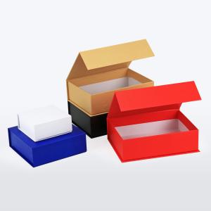 Wholesale Gravnre Printing Custom Luxury Foldable Cardboard Paper Magnetic Folding Black Color Gift Packaging Paper Box from china suppliers