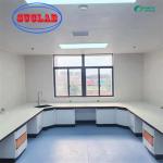 Polished School Chemistry Lab Furniture Design With Customizable Color Storage