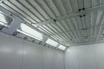Anti Flame Spray Vehicle Paint Booth With 4kw 5.5KW Centrifugal Fan 3 fold doors