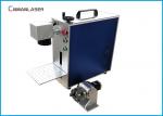 20w Alloy Pipes Metal Laser Marking Machine With Rotary Devices , Free