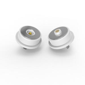 3A Magnetic Electrical Connectors White Pogo Pin Connector 8.0mm Diameter For Electronic Device