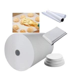 Wholesale 5m High Temperature Double sided Silicone Baking Paper Roll Coated with Wood Pulp Material from china suppliers