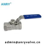 BSP NPT Threaded SS Ball Valve 1 Piece SS304 SS316 PTFE Seat Full Bore Ball