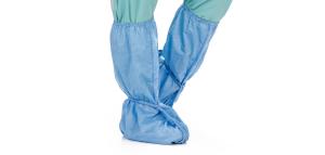 Wholesale 18&quot; / 16&quot; Non Woven Shoe Cover With Antistatic Strip , Disposable ESD Shoe Covers For Lab from china suppliers