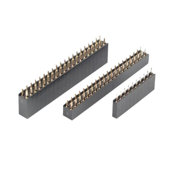 Straight Right Angle PCB Female Connector 0.5A To 3A Through Hole 2.54mm 2.0mm