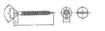 OEM Fasteners Hardware Bulgy Screw ZINC Grey Phosphated