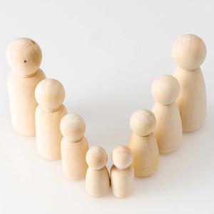 Wholesale Craft 100Pcs Wooden Peg Dolls Blank ISO9001 Painting from china suppliers