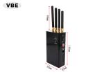 Remote Control Handheld Signal Jammer 4 Bands 4W WCDMA Wifi GPS ISO9001