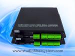 4CH BIDI balanced audio fiber transmitters and receivers with Phoenix connectors