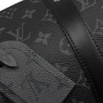 Classic Monogram Eclipse LV CITY KEEPALL Bag Jacquard Canvas Crossbody Boston