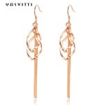 7.5x1.1cm 3.5g Bohemian Style Earrings OEM Valentine Gold Earring Hooks