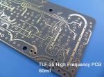 Taconic TLF-35 High Frequency PCB with 30mil, 60mil Thick Coating Immersion Gold