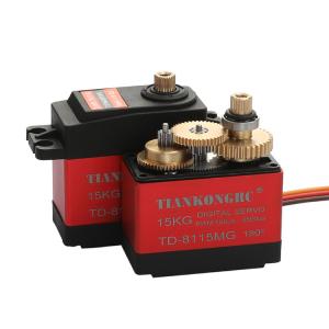 Wholesale TIANKONGRC TD-8115MG 15KG 4.8V-7.4V Waterproof Metal Gear Digital Servo With High Torque For RC Remote Control Car Model Vehicle from china suppliers