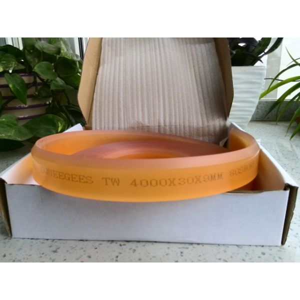 80 Shore Hardness Screen Printing Squeegee Blades Coffee 30 * 9 ISO 9001 For PVC