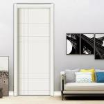 Customized Composite Waterproof WPC PVC Door for Internal Bedroom