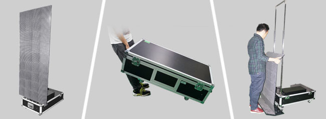 4mm Pixel Pitch Totem LED Display Full Color Pop Up Screens For Brand Promotions