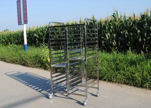China 20 Layers Drying Flower Plant 1.2mm Stainless Steel Rack Trolley on sale