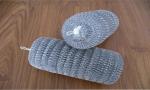 Mesh Shape Zinc Coated Stainless Scouring Pad , No Peculiar Smell Metal Scrub