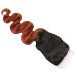 Ombre Hair Bundles Lace Closure Professional 1B/350 Two Tone Golden Blonde