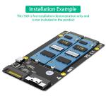 Dual 2X M.2 NVME SSD to Slimline SFF-8654 8X Adapter PCIe Bifurcation Motherboar