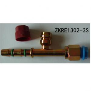 Wholesale R134A Refrigerant AC Compressor Manifold Fittings 5/8 O Ring ZKRE1302-3S from china suppliers