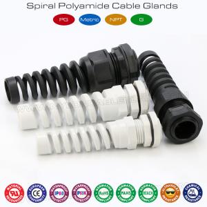 Wholesale Waterproof Cable Glands, Plastic Material, IP68, PG &amp; Metric Threads, with Strain Reliever (Stress Reliever) from china suppliers