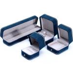Velvet Material Jewelry Boxes for Hanhong 2023 Custom Logo Blue Bracelet