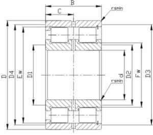 Wholesale Precision Cylindrical Roller Bearings: SL1850 series stainless steel roller bearing SL185008 from china suppliers