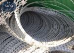 High Security Razor Tape Wire Rapid Deployment Used In Military Stop Lines