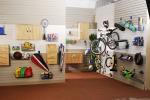Enviroment-Friendly Blue Garage Wall Panels For Tool Storage Easily To Drywall