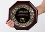 Customized Wooden Shield Plaque Souvenirs For Business Authorization Certificati