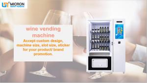 China Red Wine Vending Machine With Elevator Lift Refrigerated Vending Machine Micron Smart Vending on sale