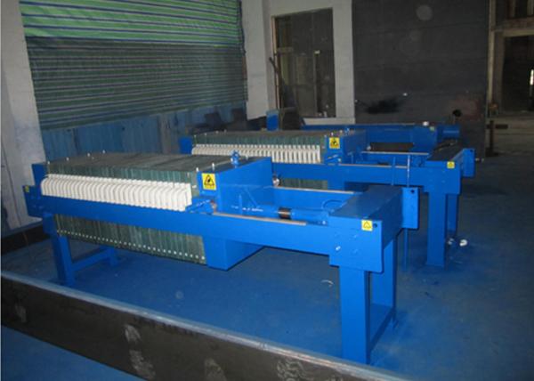 Cast Iron Chamber Automatic Filter Press Machine / Plate And Frame Type Filter