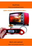 Dual Probe Food Cooking Meat Thermometer With Alarm For Oven
