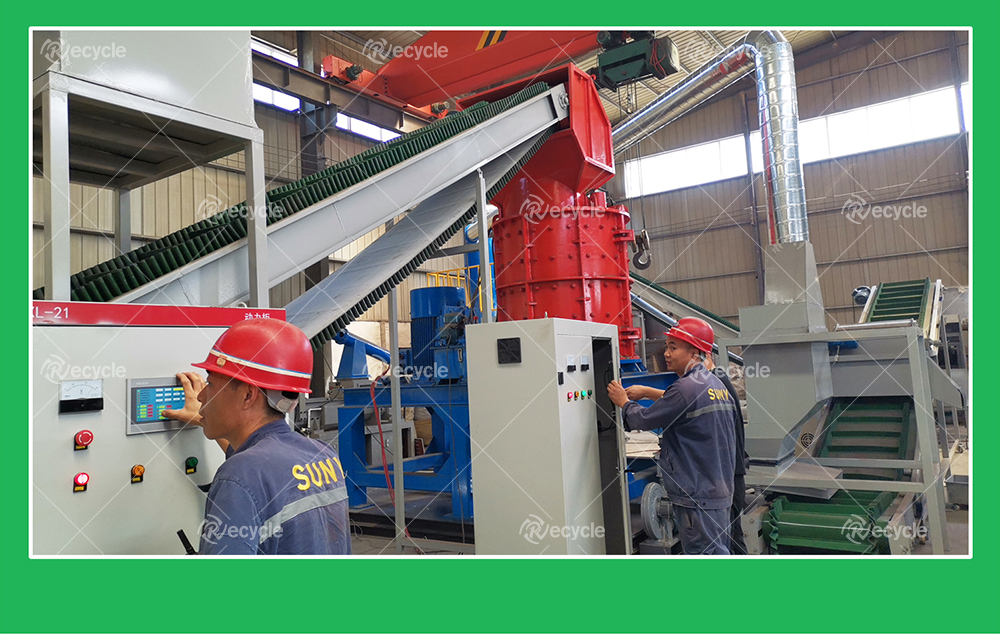 Large / Small Capacity Waste Refrigerator Recycling Line Eco Friendly