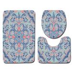 Animal Bathroom Mat 3 Piece Set Washable U Shaped Toilet Rug