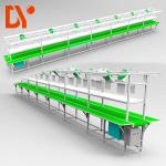 Aluminium Work Table Lean Production Line Adjustable Spped For Light Industry