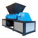 PLC Controlled Double Shaft Shredder for Wooden Box Carton Paper Plastic