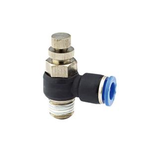 Wholesale Rotatable Plastic Body Adjustable Knob Air Throttle Valve NSE Brass Nickel Plate from china suppliers