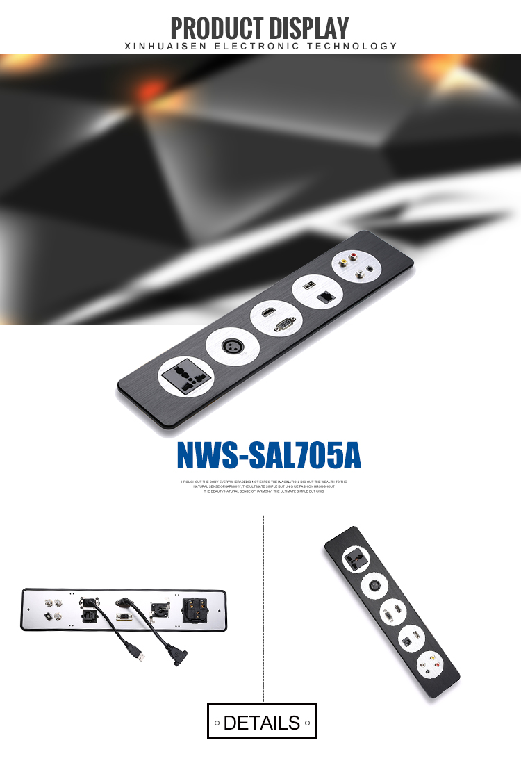 Electrical Extension Flush Desk Sockets Plug Power Grommet Outlet With Usb