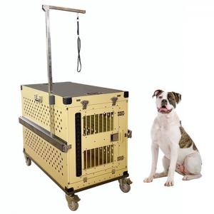 Wholesale Folding Aluminum Dog Box With Grooming Arm For Dog Show from china suppliers