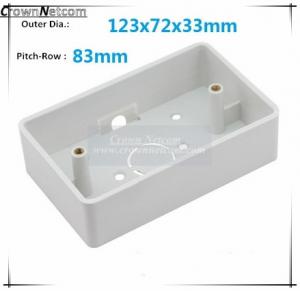 China Single Gang Junction boxes ABS US Type Junction Box RJ45 Networking Junction box on sale