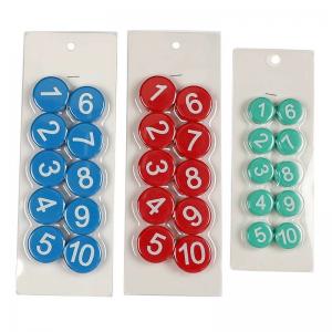 China Number Round Whiteboard Magnetic Button Custom Dia10mm 15mm 20mm 25mm on sale